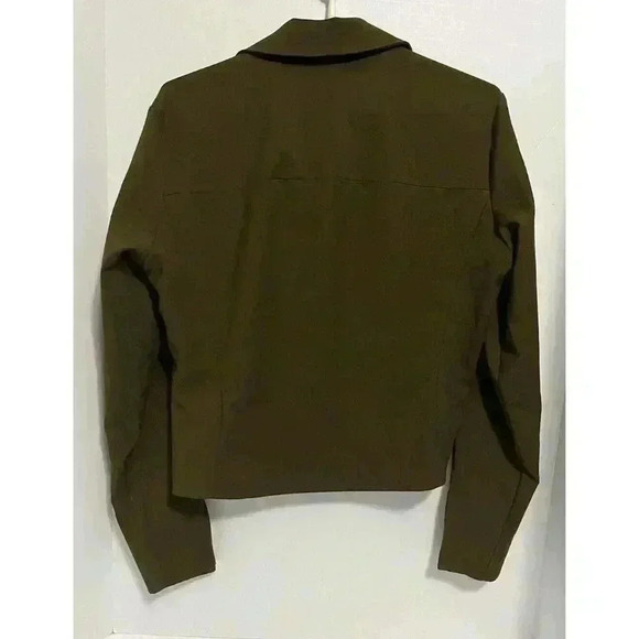 Zara Olive Green Long Sleeve Shirt - Picture 5 of 10